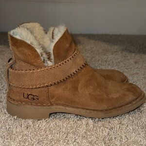 UGG Chestnut Suede Boots with Plush Lining